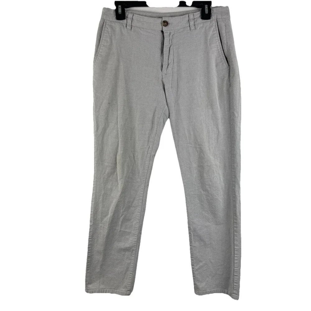 BONOBOS Mens Slim Fit cotton flat front chino pants‎ - 30/30 *ACTUAL 30/28